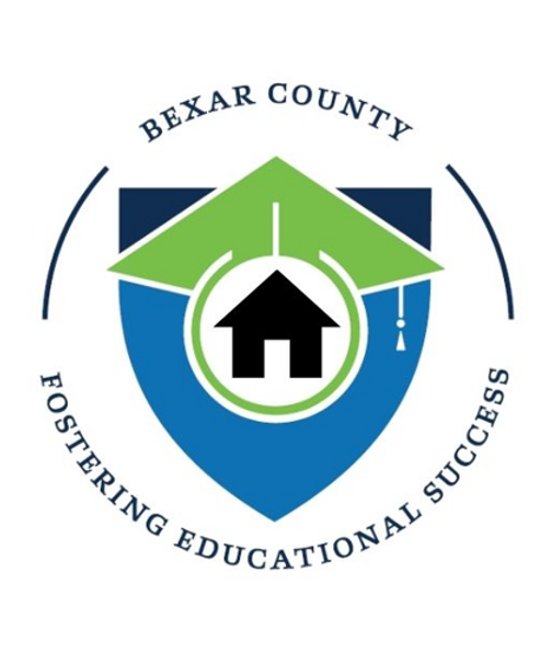 Bexar County Fostering Educational Success logo with housing logo